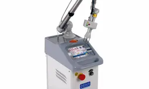 Macchinario laser CO2 per trattamenti estetici, ideale per ridurre cicatrici e migliorare la texture della pelle.