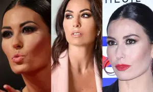 Tre ritratti di donna con un trucco winter deep: uno con ombretto blu intenso, uno con labbra nude e uno con rossetto rosso acceso.