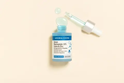 Siero Aroma-Zone Niacinamide 10% Rame & Zinco: scopri a cosa serve per pelle con imperfezioni e sebo in eccesso.