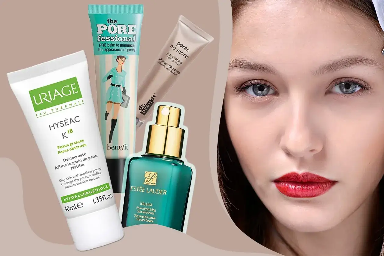 Prodotti per minimizzare i pori dilatati sul viso: Uriage, Benefit, Dr. Brandt, Estée Lauder.